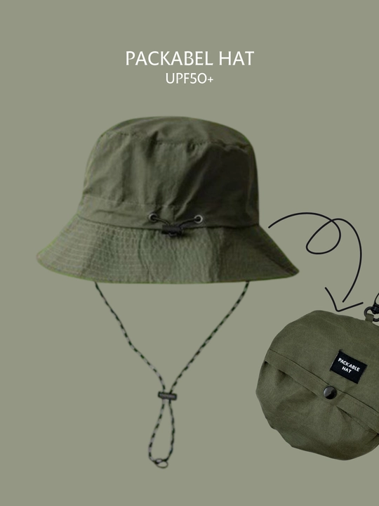 Панама складная, с широкими полями, Packable Hat - 
