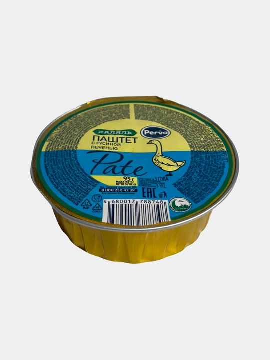 G‘oz jigarli pate «Perva», 95 g