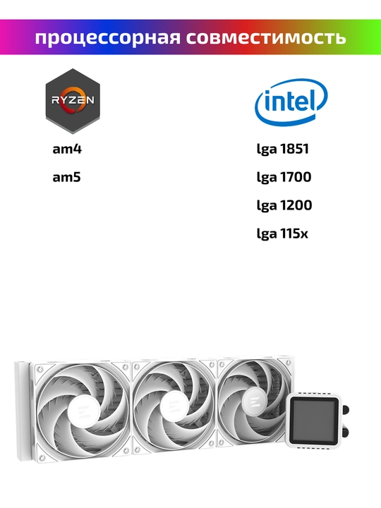 ZALMAN ALPHA2 DS 36 haroratni nazorat qilish displeyli, suyuqlik bilan sovitish tizimi