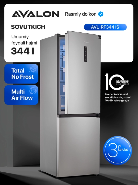 Sovutgich Avalon AVL-RF344 - (344 Litr) - 