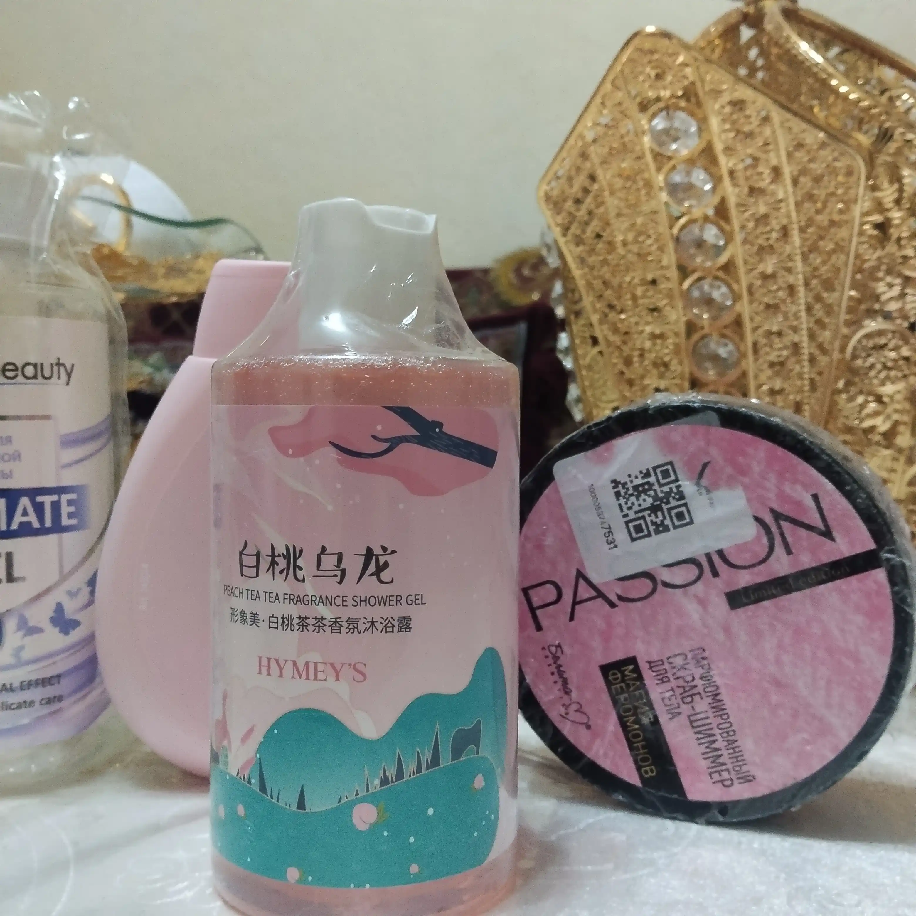 PINK PASSION спрей, гель для душа, скраб, крем для тела, для блеска с феромонами Shimmer