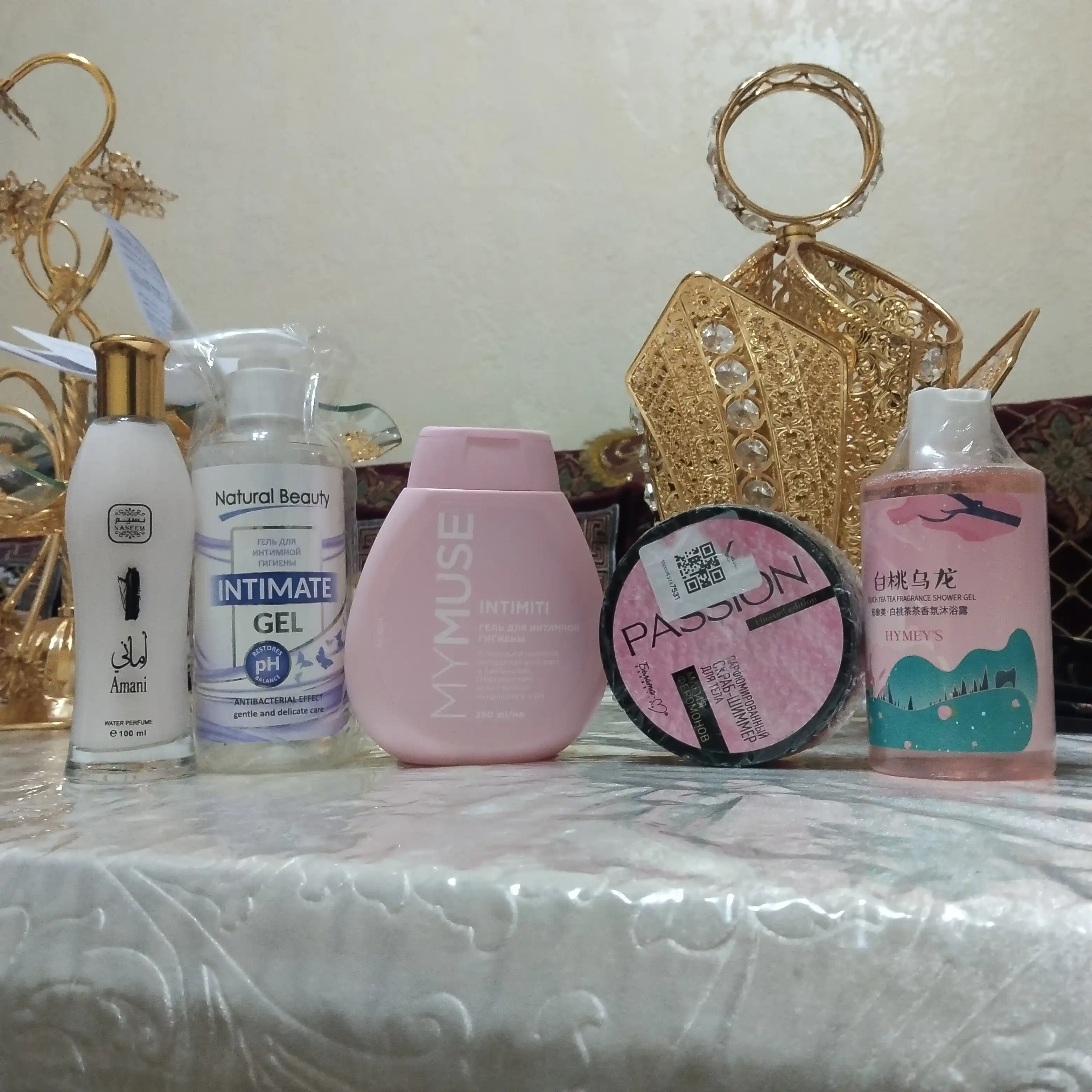 PINK PASSION спрей, гель для душа, скраб, крем для тела, для блеска с феромонами Shimmer