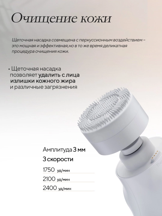 Массажер Theraface PRO с микротоками для подтяжки, от отеков, от акне, светотерапия