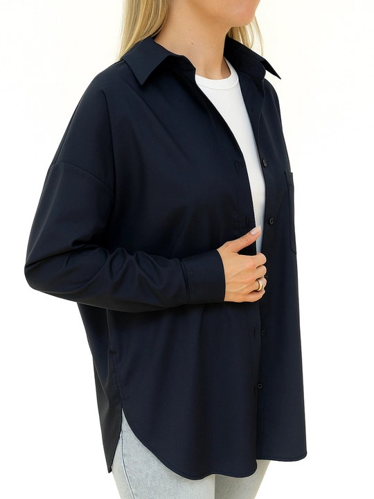 Ayollar uchun erkin bichimli, oversize ko‘ylak