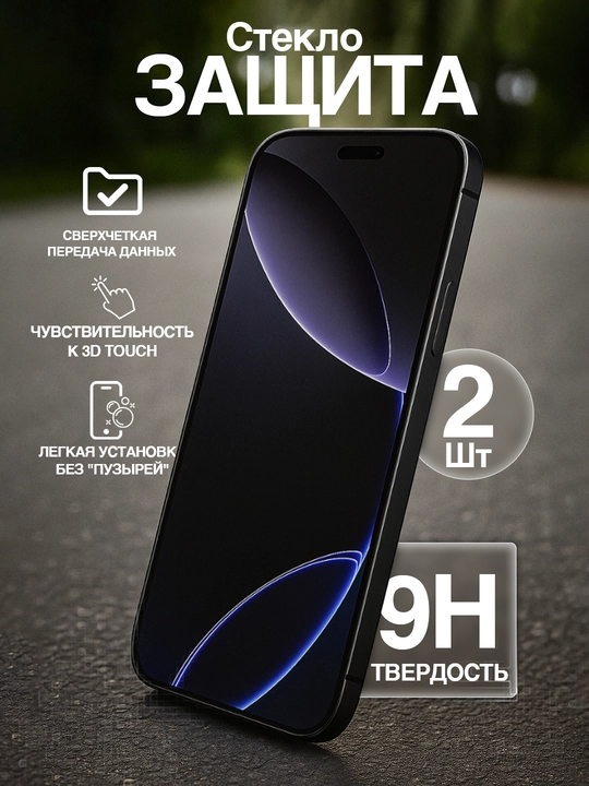 Защитное стекло для экрана iPhone 16 PRO MAX, 16 PRO, 15 PRO MAX, 15 PRO 14/13 - 
