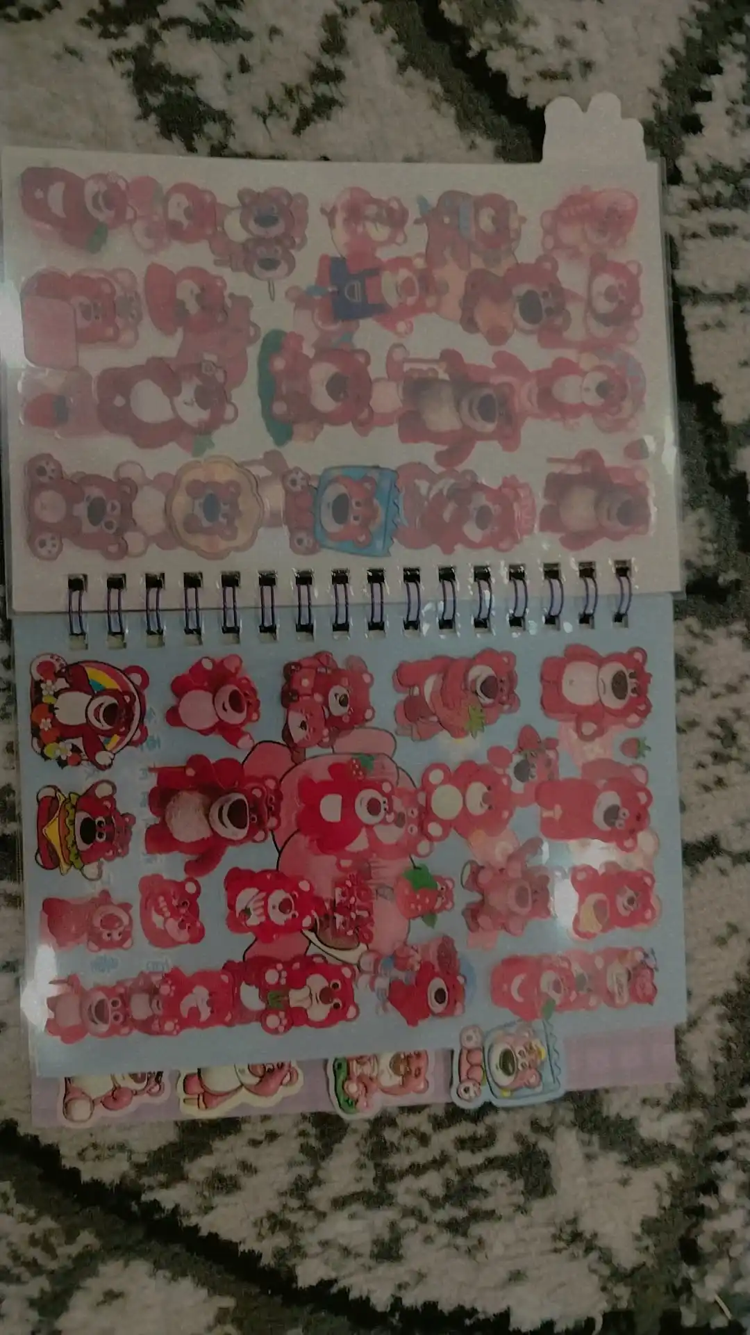 Bloknot stiker bilan Kuromi Sanrio, stiker kitobi, o'lchami 16 * 12 sm