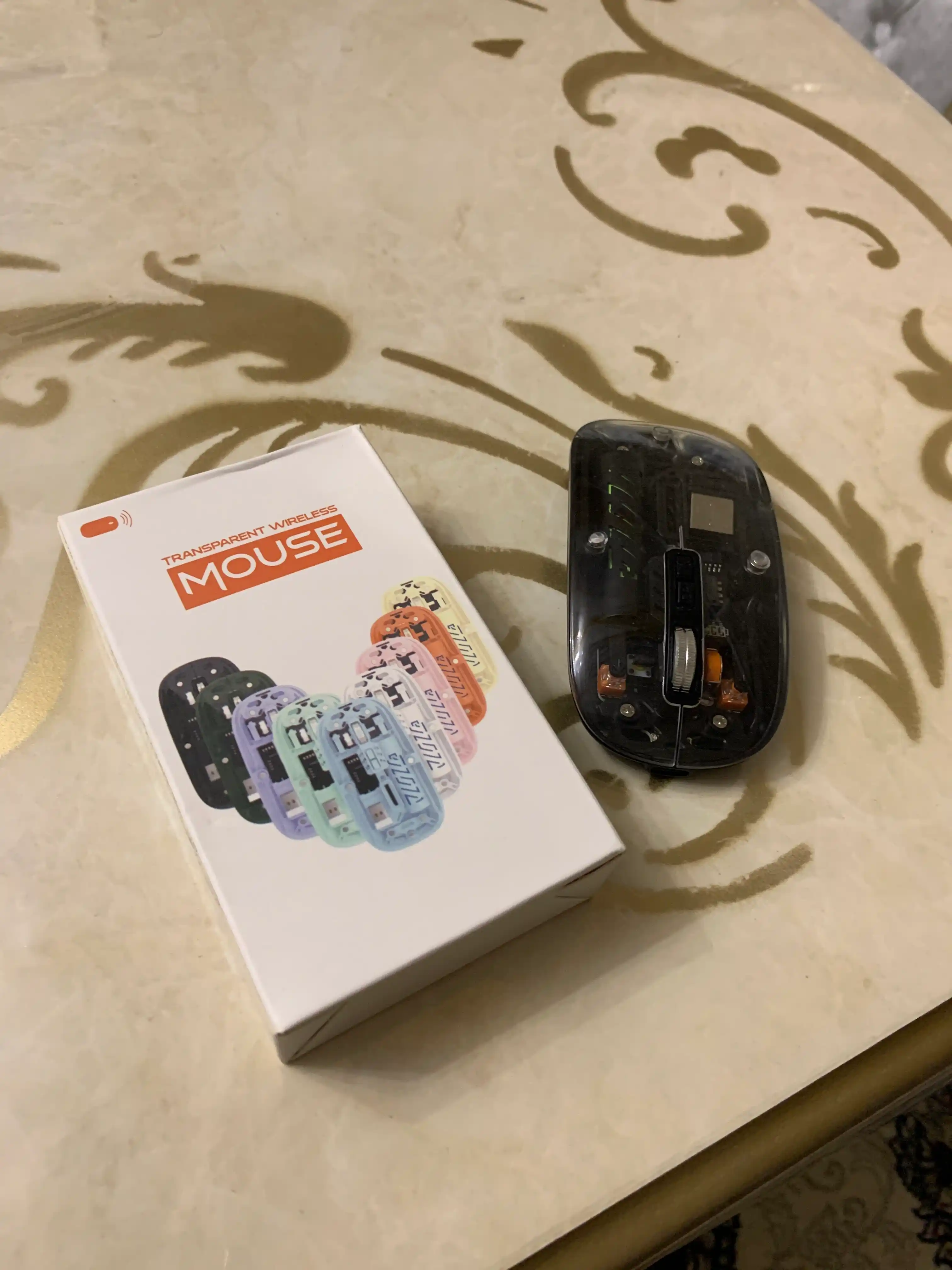 Прозрачная Bluetooth мышь, тройной режим, беспроводная, подходит для игр на ПК и офисов