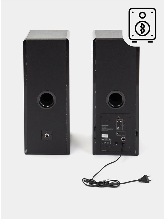 Сабвуфер Microlab Solo 19, 2.0, 40 Vt RMS (2×20 Vt), Bluetooth 4.0, RCA, деревянный корпус