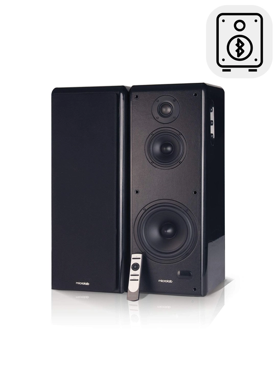 Сабвуфер Microlab Solo 19, 2.0, 40 Vt RMS (2×20 Vt), Bluetooth 4.0, RCA, деревянный корпус