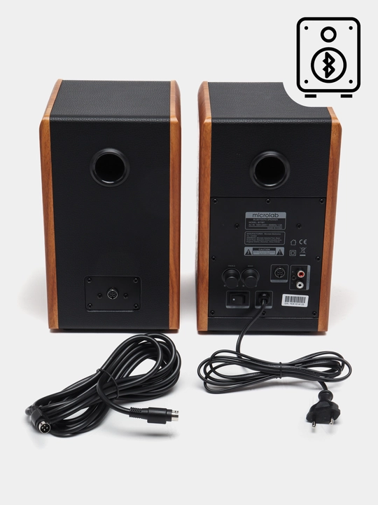 Sabvuferi Microlab B77BT, 2.0, 48Vt RMS (2×14Vt + 2×10Vt)/Bluetooth 4.0/RCA simli ulanishi
