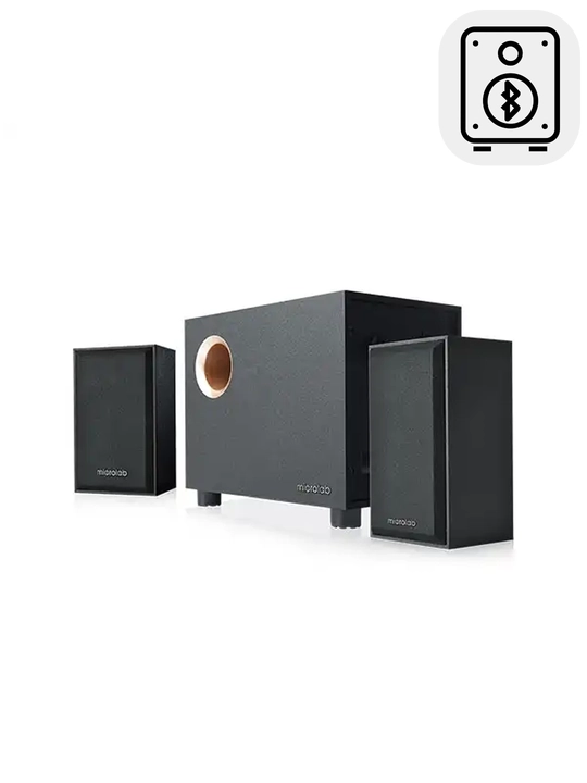 Subwoofer Microlab M‑105BT / 2.1 / 10 W RMS (2×2.5 W + 5 W) / Bluetooth 5.0 / AUX