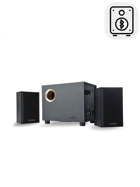 Subwoofer Microlab M‑105BT / 2.1 / 10 W RMS (2×2.5 W + 5 W) / Bluetooth 5.0 / AUX