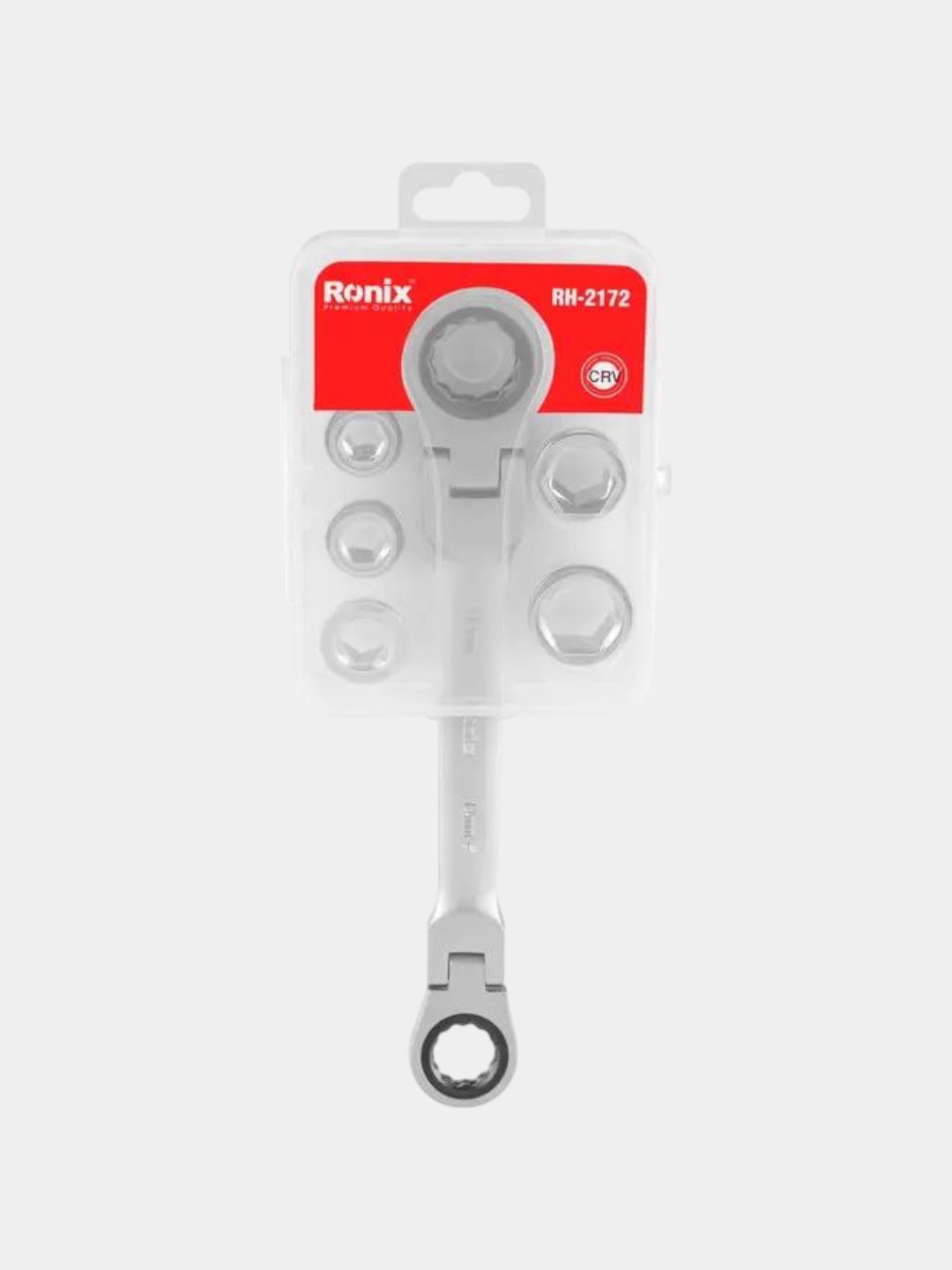Ronix RH-2172 – 7in1 egiluvchan boshi bilan ikki tomonlama kalit (14mm/19mm), CR-V - 