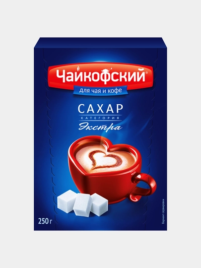Сахар-рафинад Чайкофский, кусковой, 250 г — GROCERY-P03B032