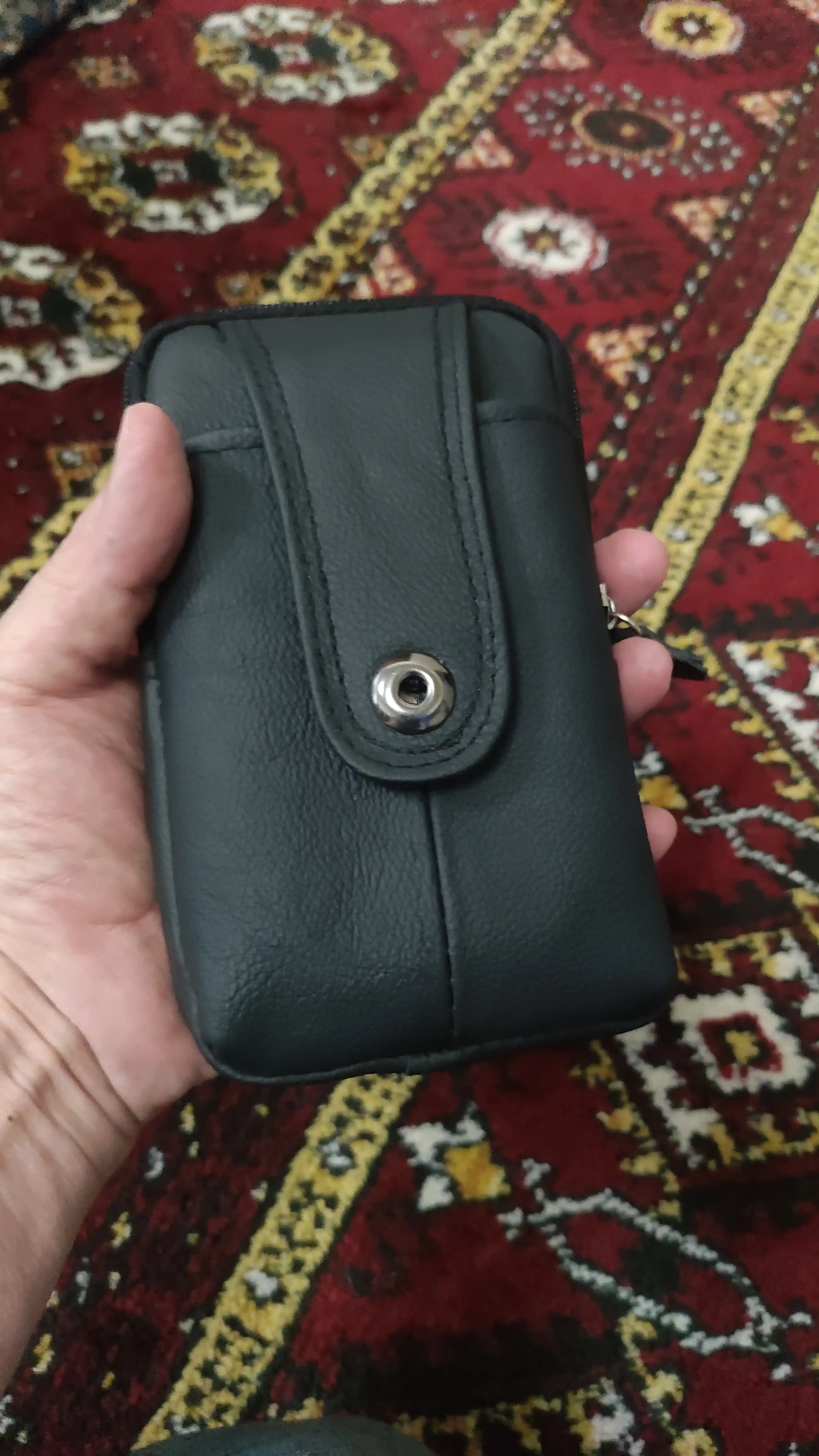 Erkaklar sumkasi, belbog‘li, kamarli, charm, telefon, hujjatlar uchun