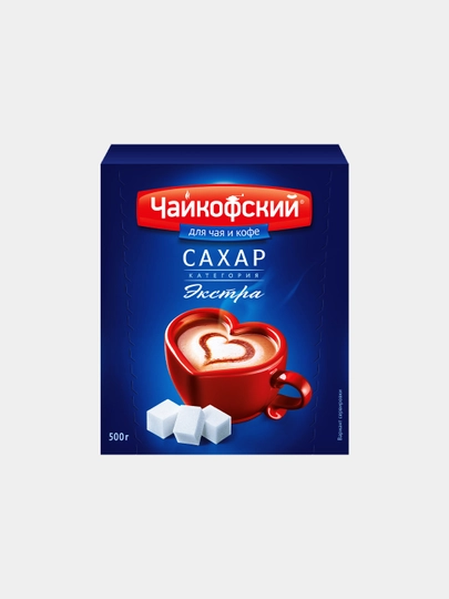 Сахар-рафинад Чайкофский, кусковой, 500 г — GROCERY-P03B046