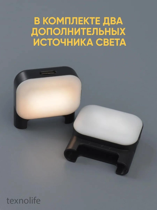 Штатив для телефона высота 170 см с Bluetooth-пультом и подсветкой; и камерами GoPro