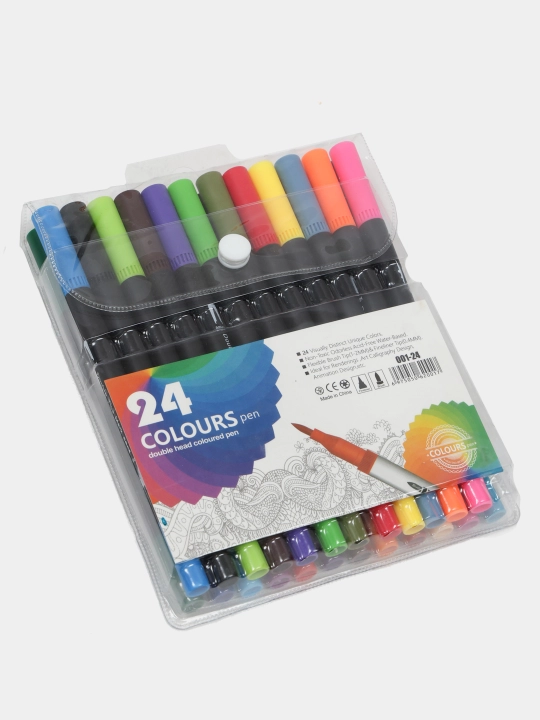 Ko'p rangli Akvarel markerlar to'plami, rasm chizish va eskiz chizish uchun to‘plam 12-120