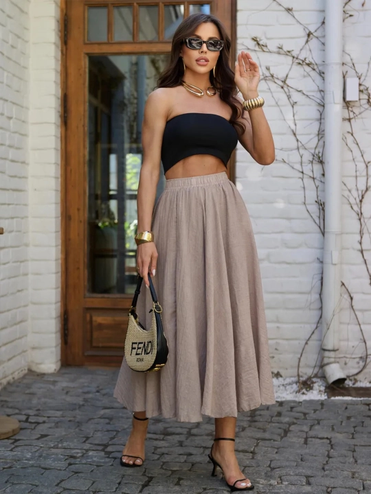 Ayollar uchun yubka, uzun jatka ELLY FASHION