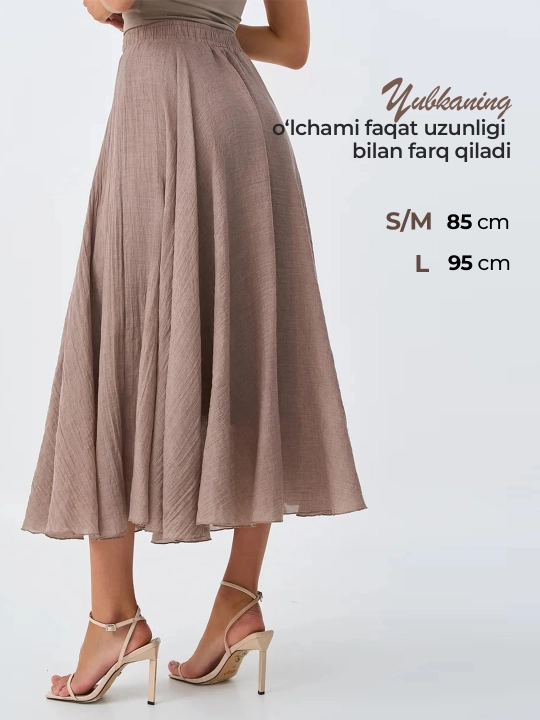 Ayollar uchun yubka, uzun jatka ELLY FASHION