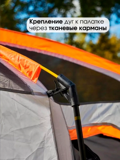 Палатка туристическая с тамбуром, с навесом, 3-5, 5-8, 6-10 местная, шатер