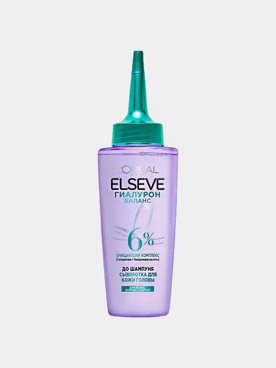 Zardob L'Oreal Paris Elseve ''Hyaluron Pure'', yog'li bosh terisi uchun, 102 ml