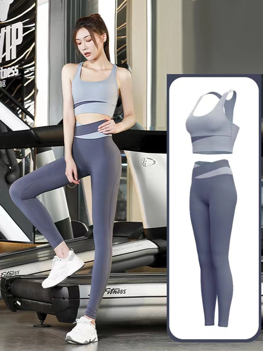Ayollar sport kostyumlari, baland bel bilan, fitnes va yoga uchun