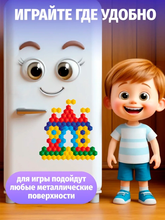 Magnit, olti burchakli mozaika, 175 element