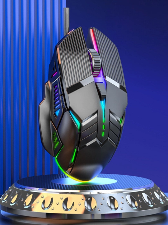 Мышь проводная, игровая, компьютерная, с RGB подсветкой G6,GM6