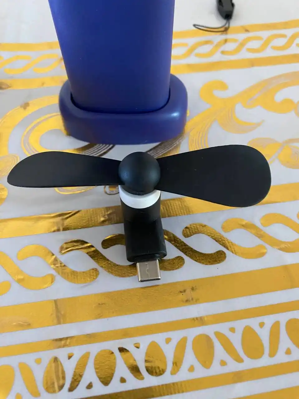 Portativ mini USB ventilyator, universal, Type-C, Micro, Lightining