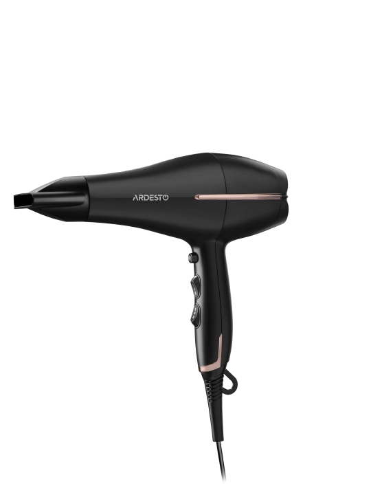Ardesto HD-Y220PRO, 2200Vt, 3 rejimli, 1.8M qora/tilla rangli fen