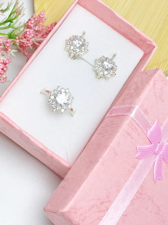 Серебряный комплект для женщин и девушек - 