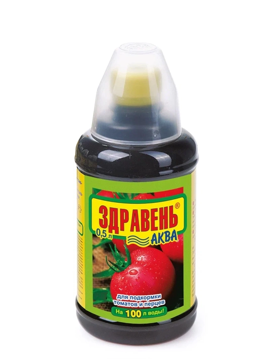 Mineral o'g'it Zdraven Akva pomidor va qalampir uchun - o'lchov stakanli 0,5 litrli shisha