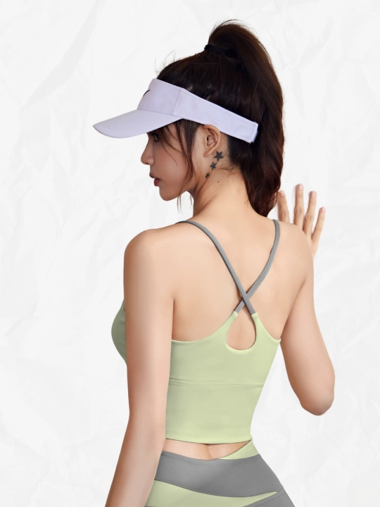 Ayollar sport kiyimi, fitnes uchun, ichki chashkalar bilan