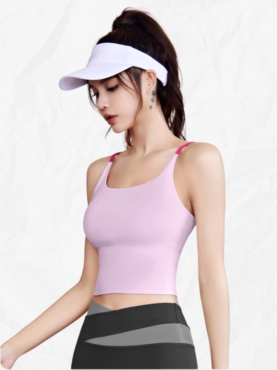 Ayollar sport kiyimi, fitnes uchun, ichki chashkalar bilan