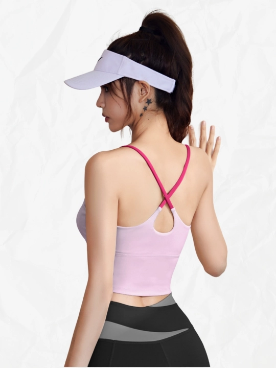 Ayollar sport kiyimi, fitnes uchun, ichki chashkalar bilan