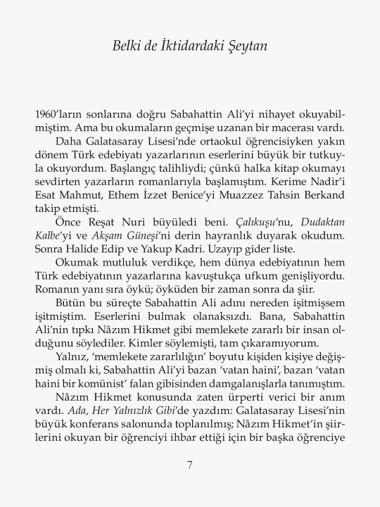 İçimizdeki Şeytan – Bütün Yapıtları