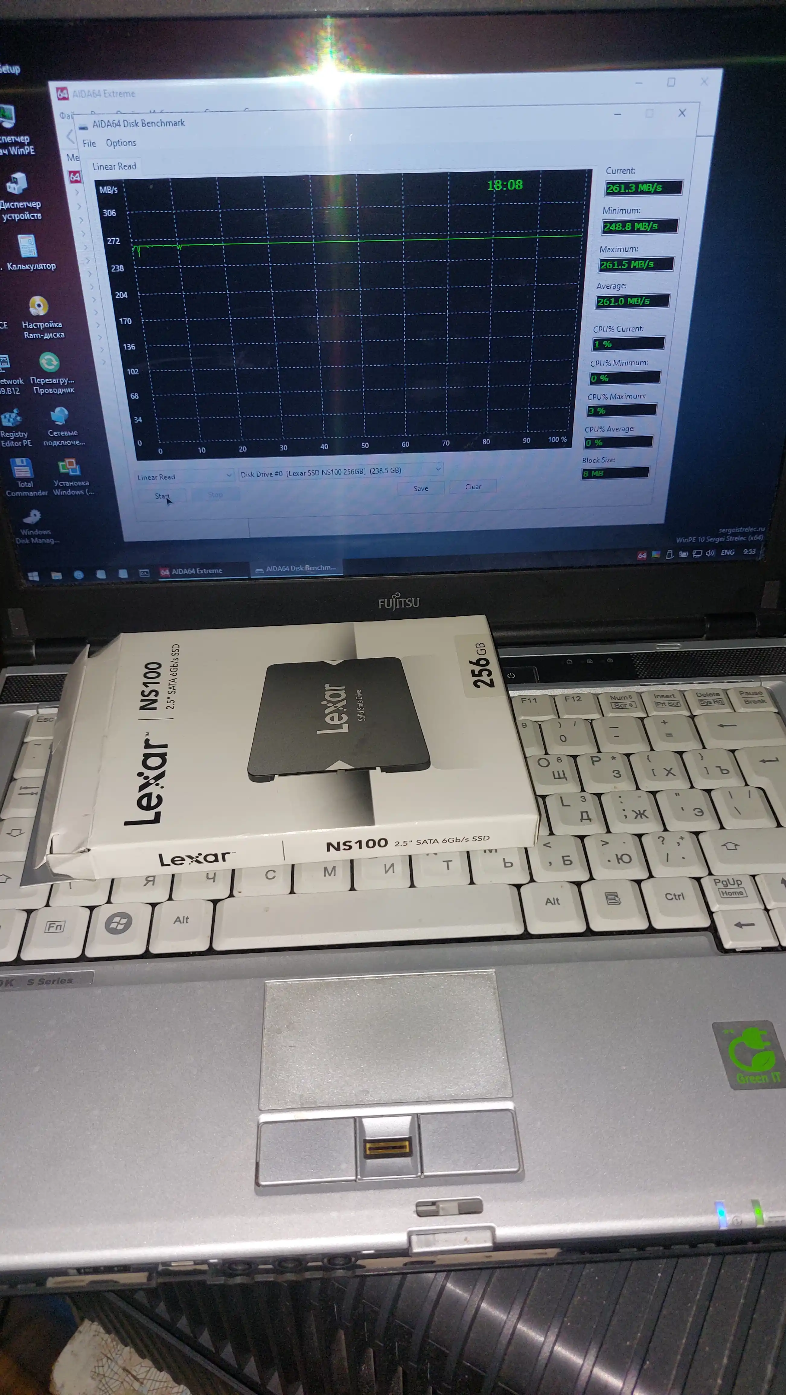 Твердый накопитель SSD Lexar NS100 SATA III 6 Gb/s, 2.5", 128ГБ, 256ГБ, 512ГБ, 1ТБ, 2ТБ
