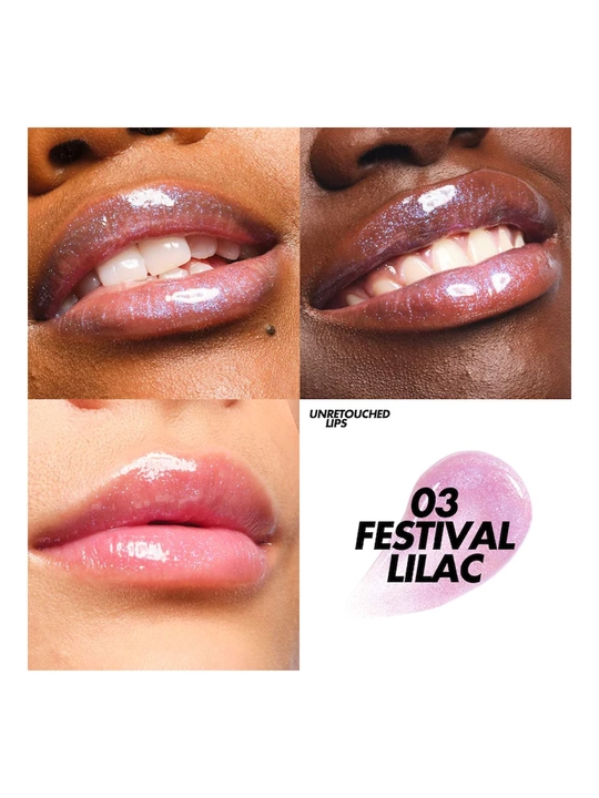 MakeUp For Ever увлажняющий и придающий объем блеск для губ Super Boost, 03 Festival Lilac