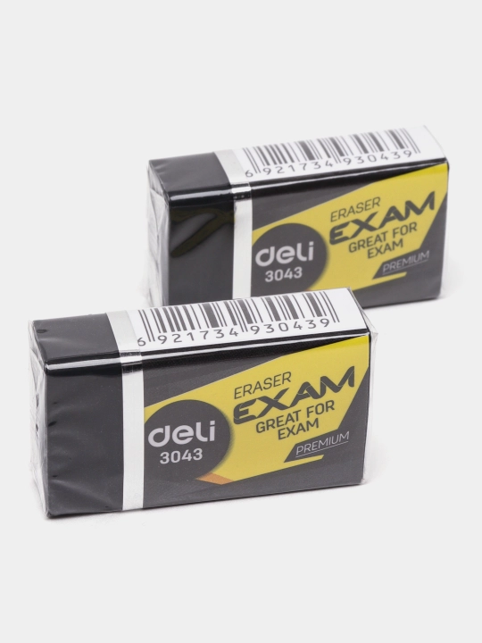 "Premium" o‘chirg‘ich, 40*22 mm, Deli E3043 2 dona - 