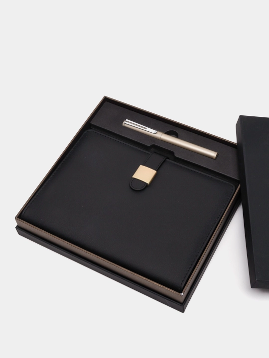 Deli 22296-BLACK sovg‘a to‘plami, Daftar+ruchka