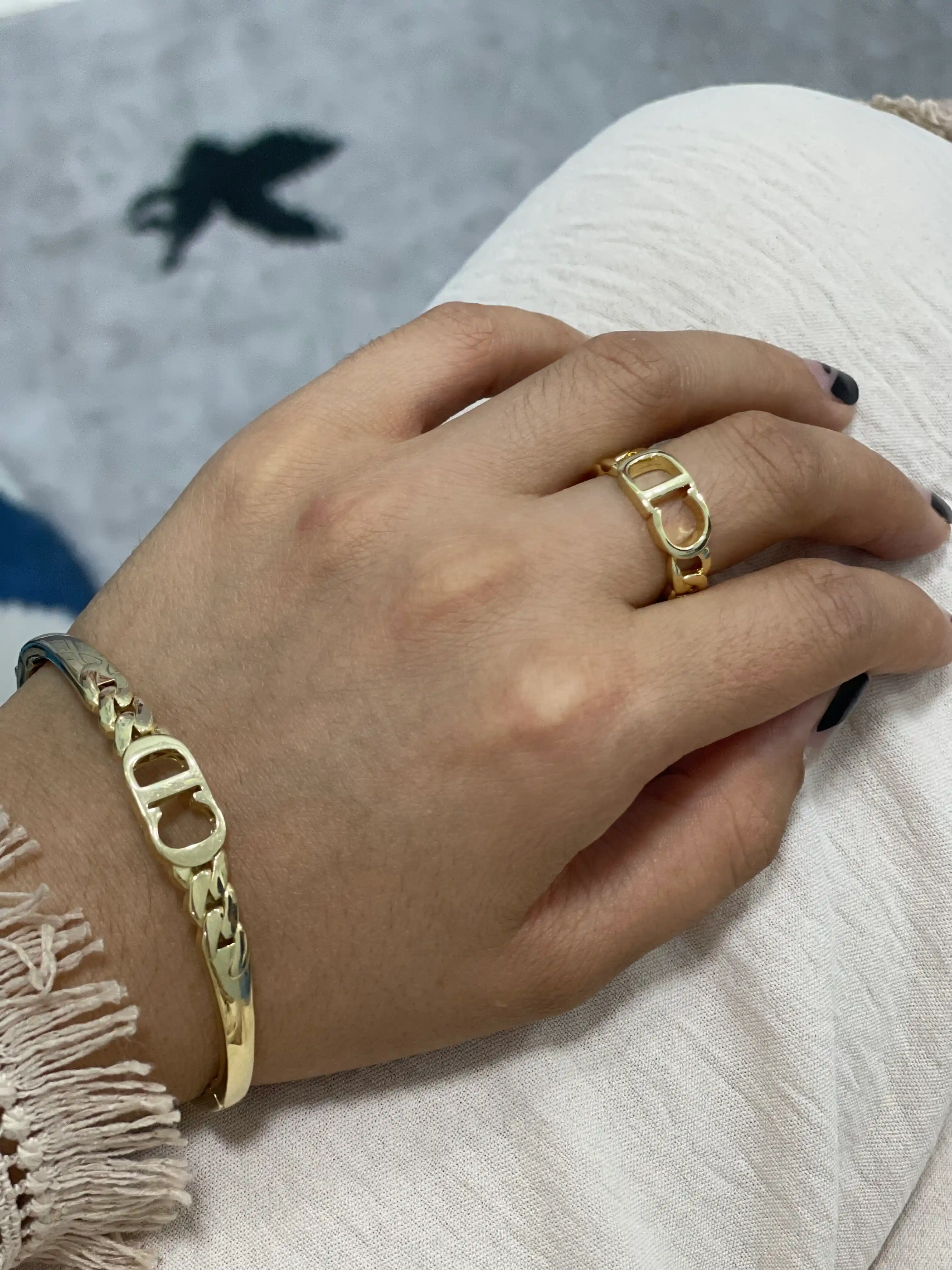 DIOR ayollar uzugi, o‘lchamsiz, toshli, qoraymaydi, qizlar uchun