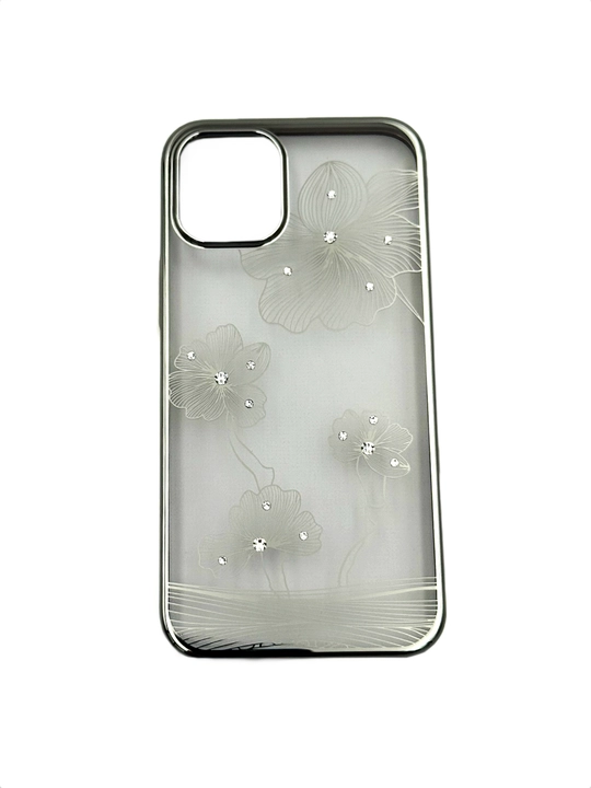Чехол для iPhone 12 Crystal Floriya Silver