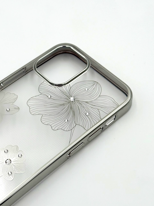 Чехол для iPhone 12 Crystal Floriya Silver