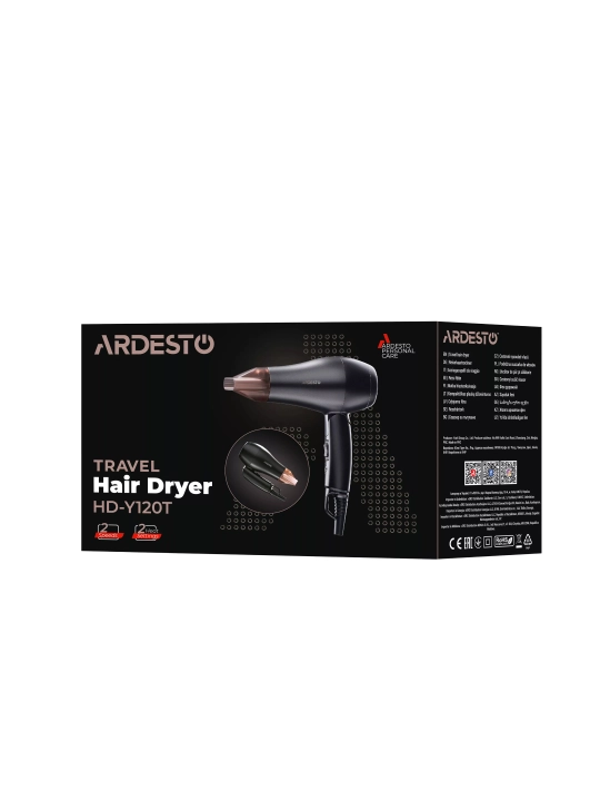 Ardesto HD-Y120T yo‘l fen, 1200Vt, 2 rejim, 2 tezlik, 1.8m