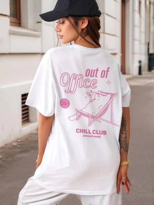 Женские футболки, с надписями, S-XXL - 