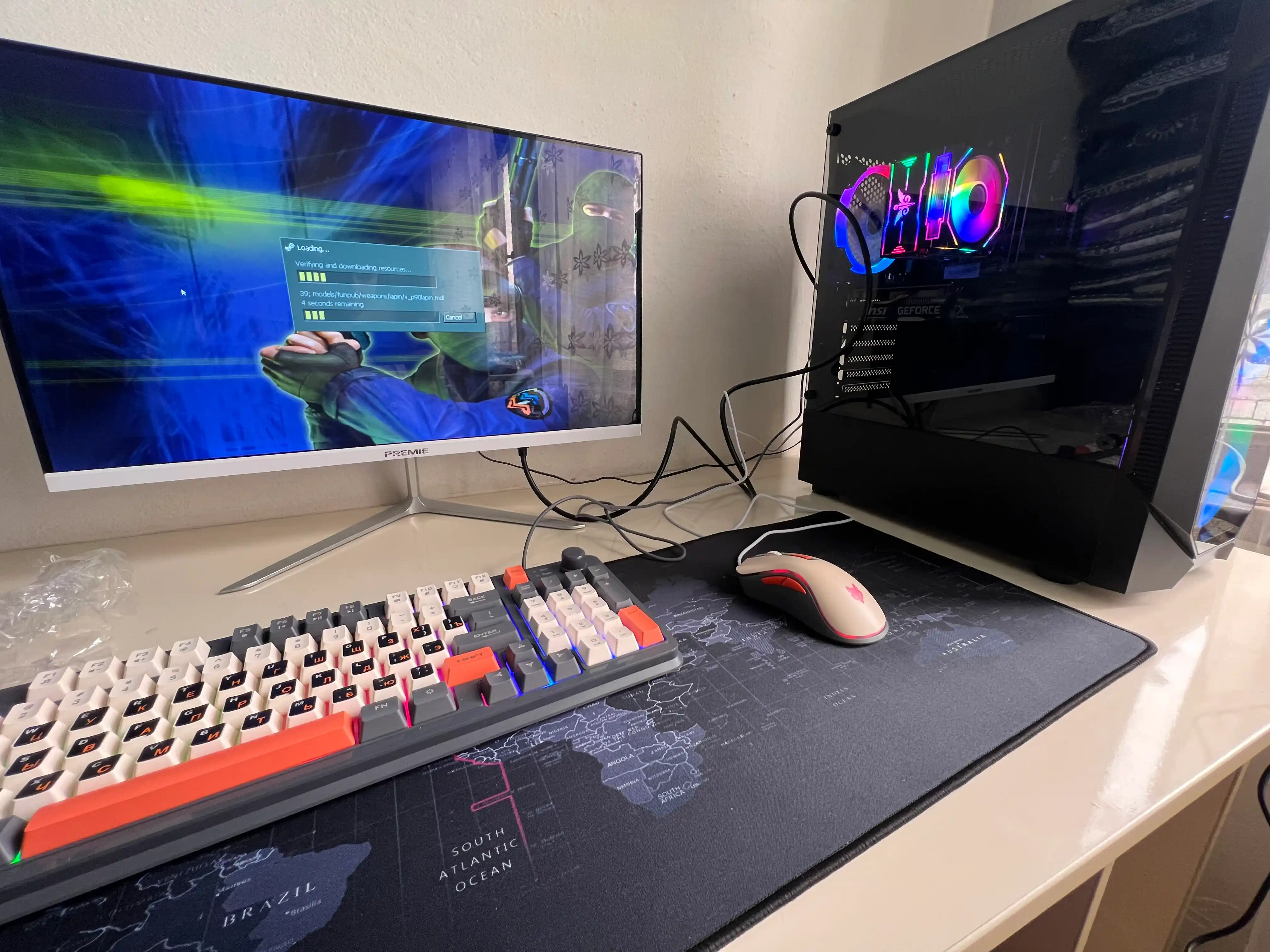 Игровой компьютер Core i5 12400F, 16 ГБ DDR4, 512 ГБ SSD NVMe, GTX 1660, 6 ГБ