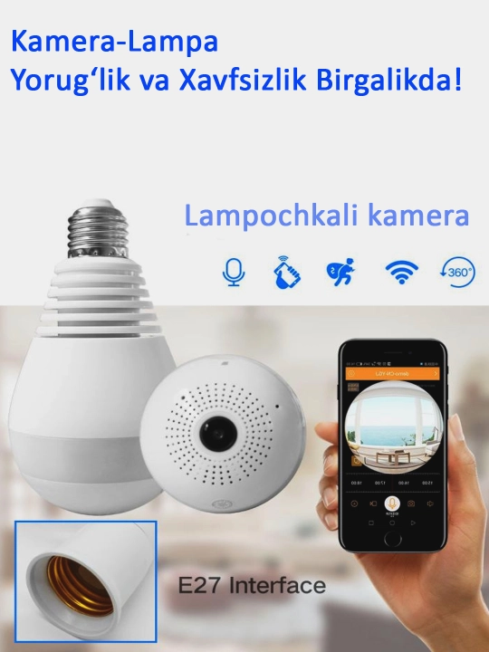 Wi-fi kamera, simsiz, panoramali IP kamera, 1080P HD 3MP chiroqli