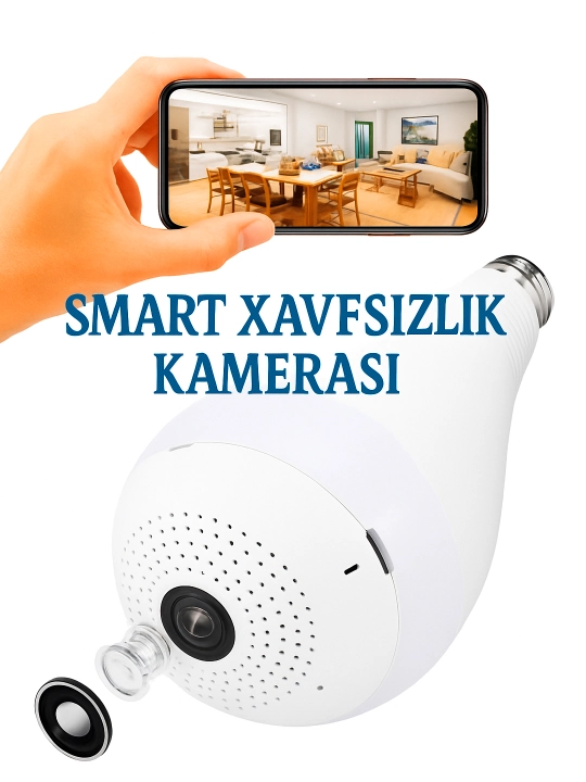 Wi-fi kamera, simsiz, panoramali IP kamera, 1080P HD 3MP chiroqli - 