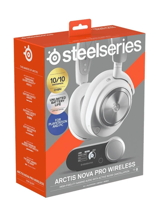 SteelSeries Arctis Nova Pro Wireless – активное шумоподавление – микрофон ClearCast - 